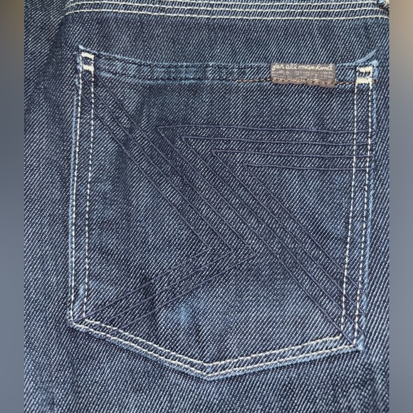 7 for All Mankind Dark Wash Denim Tall Woman 27x33 - Picture 12 of 14